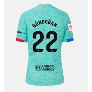 Barcelona Ilkay Gundogan #22 Rezervni Dres za Ženska 2023-24 Kratak Rukavima